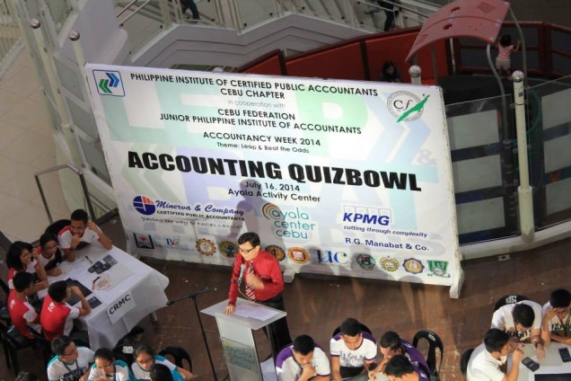 July 16, 2014 (1pm-6pm) Accounting Quizbowl at Ayala Center Cebu--(Photo courtesy of USC JPIA Docuteh Circle)asd